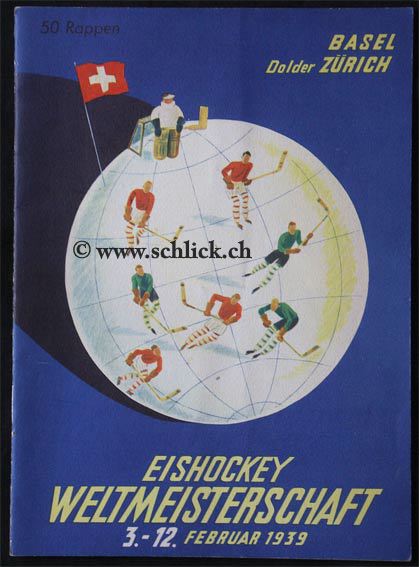 Oliver SchlickPréchac-sur-Adour Eishockey WM 1939 Sport Programmheft Official programme